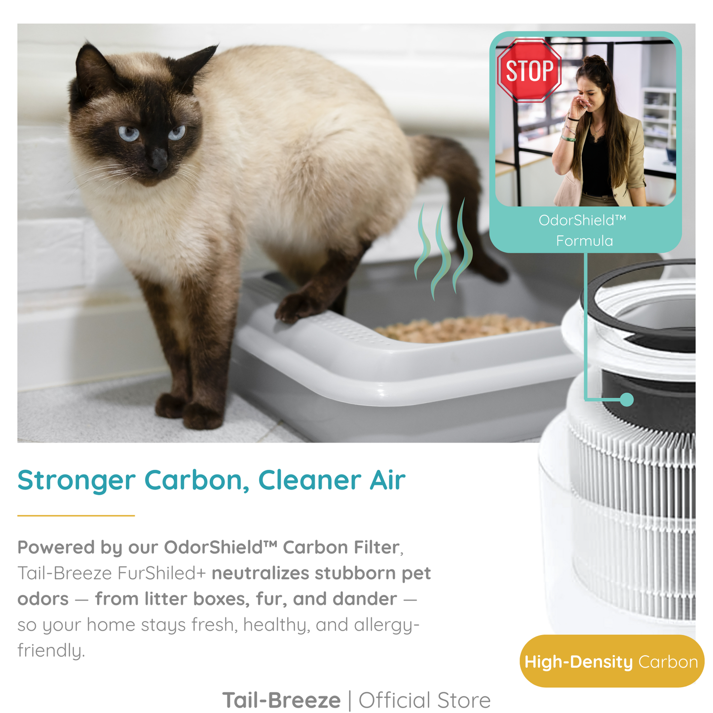 Tail-Breeze FurShield Plus Pet Air Purifier