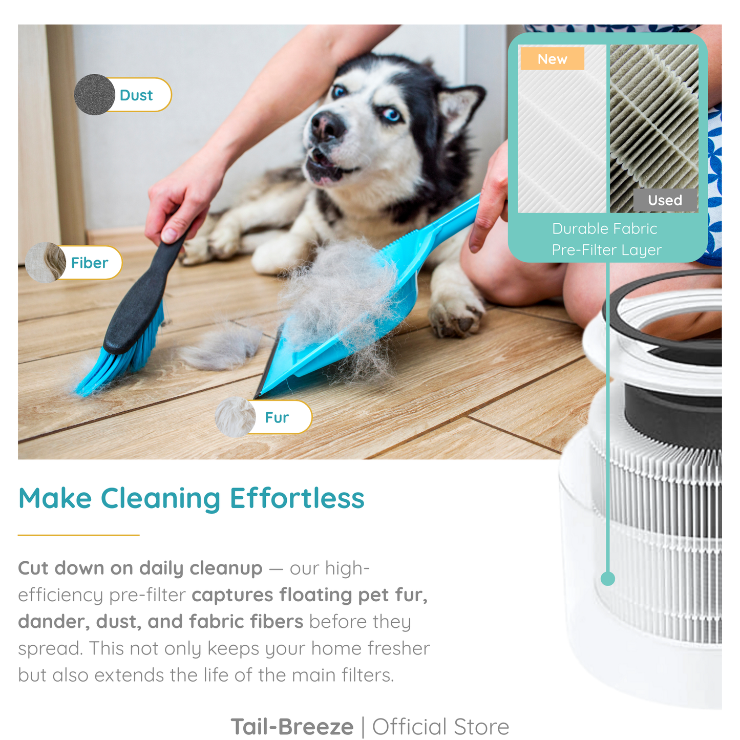 Tail-Breeze FurShield Plus Pet Air Purifier