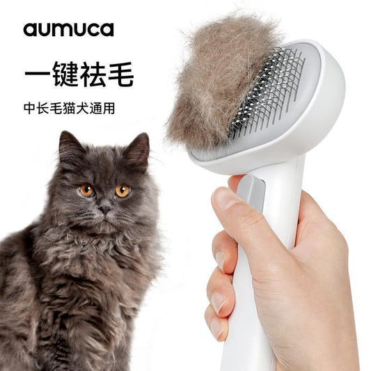 Self-Cleaning Groom Brush